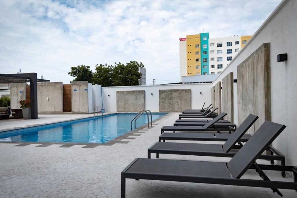 M3 Lujoso Y Comodo Departamento Con Playa 2 Piscinas Cancha De Tenis Jacuzzi Seguridad 24 Horas Manta Exteriér fotografie