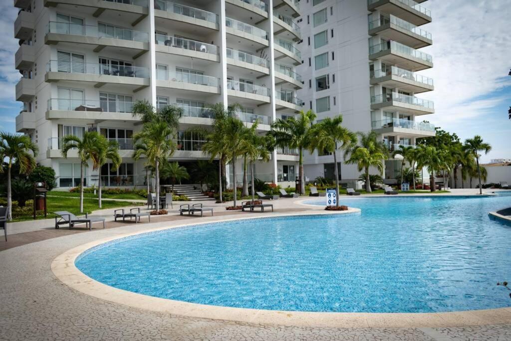M3 Lujoso Y Comodo Departamento Con Playa 2 Piscinas Cancha De Tenis Jacuzzi Seguridad 24 Horas Manta Exteriér fotografie