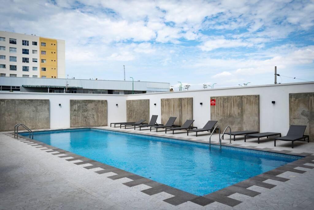 M3 Lujoso Y Comodo Departamento Con Playa 2 Piscinas Cancha De Tenis Jacuzzi Seguridad 24 Horas Manta Exteriér fotografie
